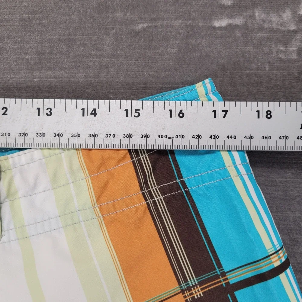 Body Glove Y2K Mens Plaid Board Shorts Swim Trunks Actual Size‎ 34